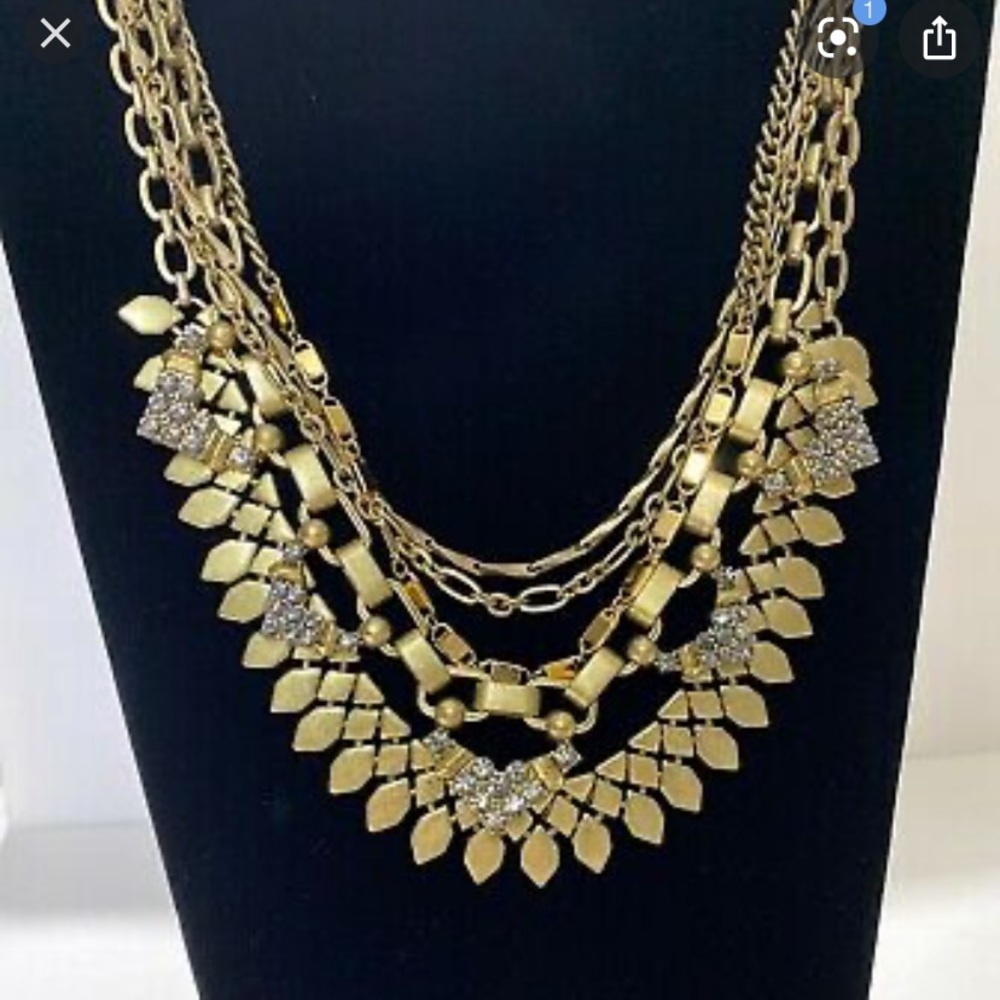 Silver Stella and dot stackable necklace